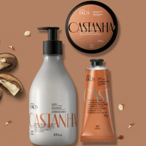 Kit Ekos Natura Castanha Esfoliante e Hidratante Corpo e Mãos 💧🌿