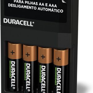 Carregador de Pilhas Recarregáveis AA e AAA com 4 Pilhas AA DURACELL