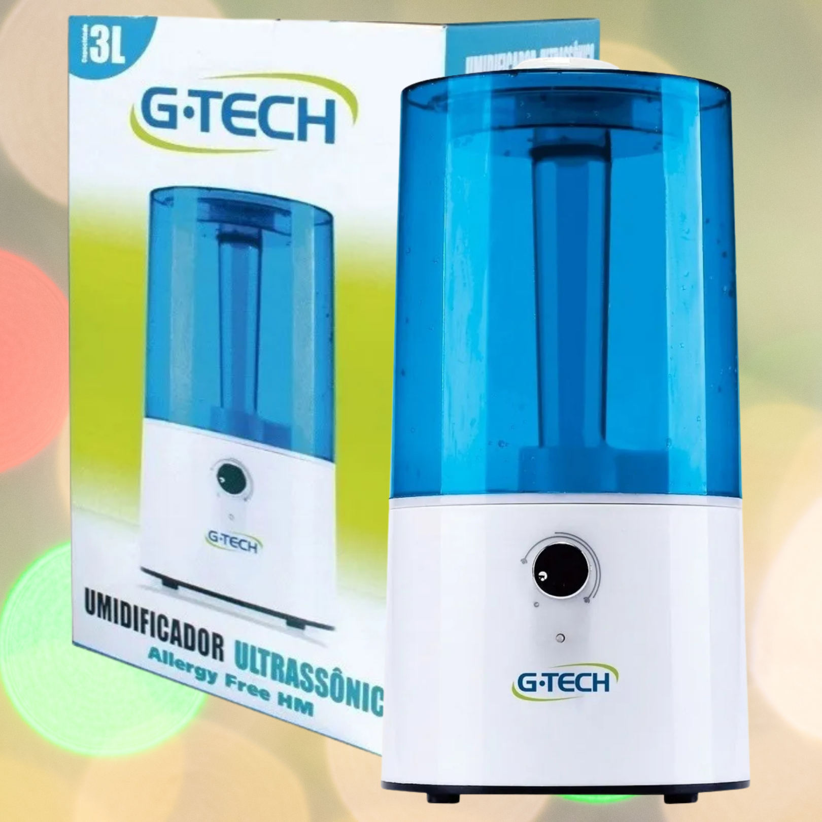 Umidificador ultrassônico G-Tech: silêncio, saúde e bem-estar.